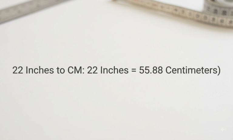 22 inches in cm