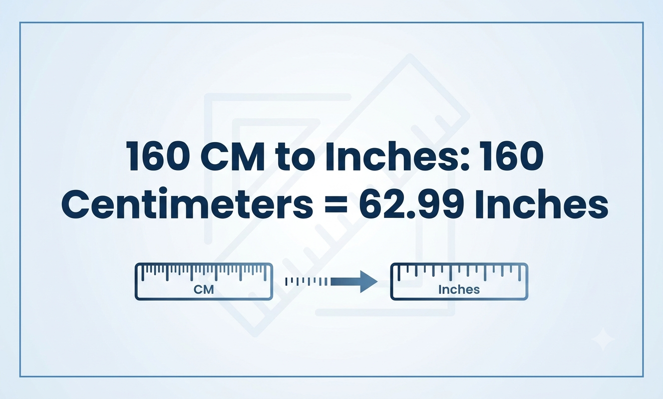 160 cm in inches