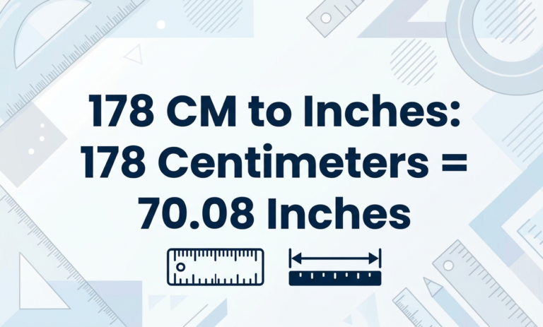 178cm to inches