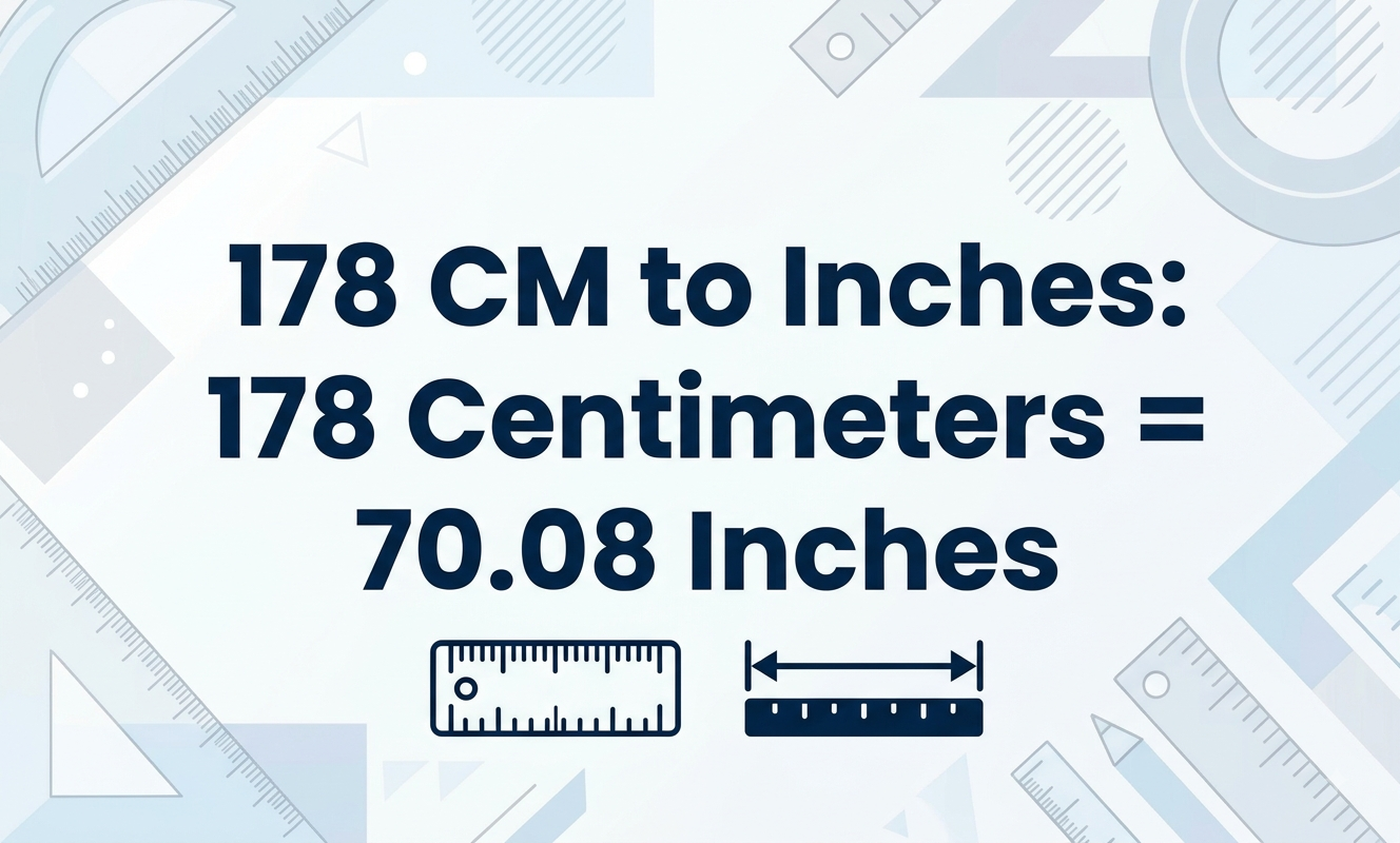 178cm to inches