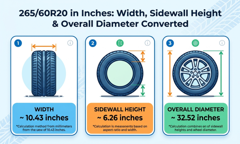 265/60r20 in inches