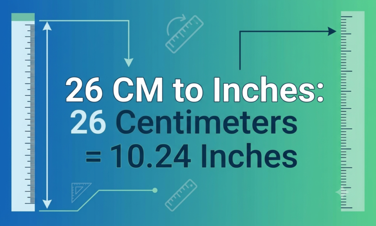 26cm in inches