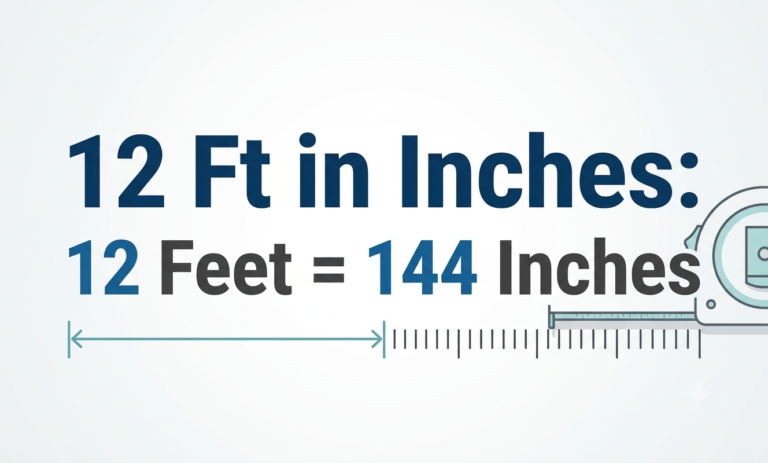 12 ft in inches