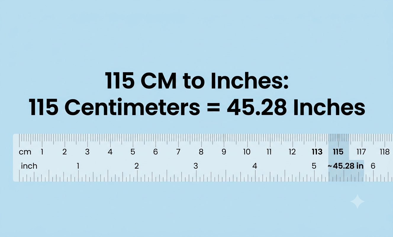 115cm to inches