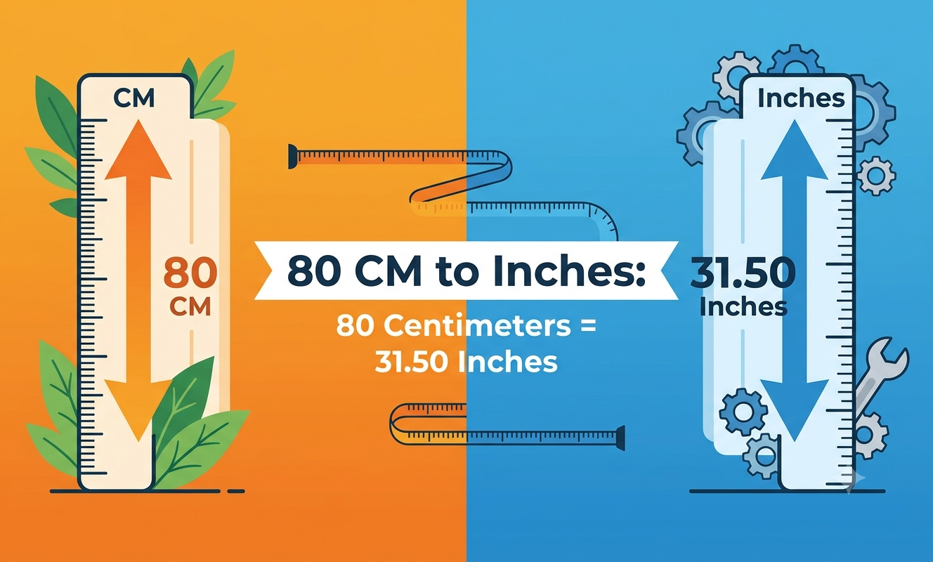 80cm in inches