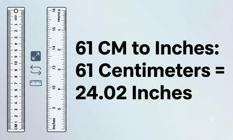 61cm in inches