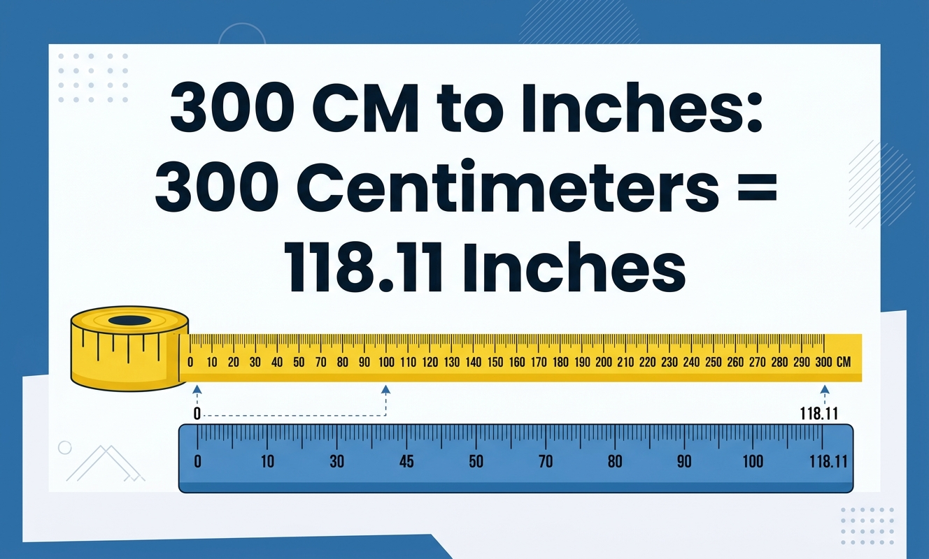 300cm to inches