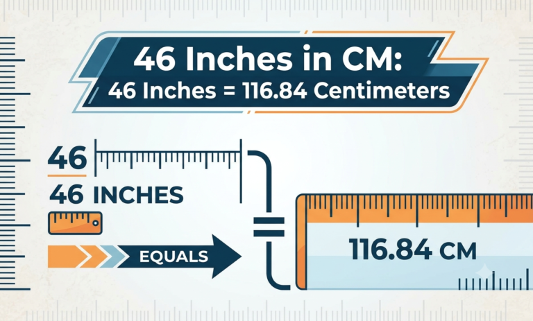46 inches in cm