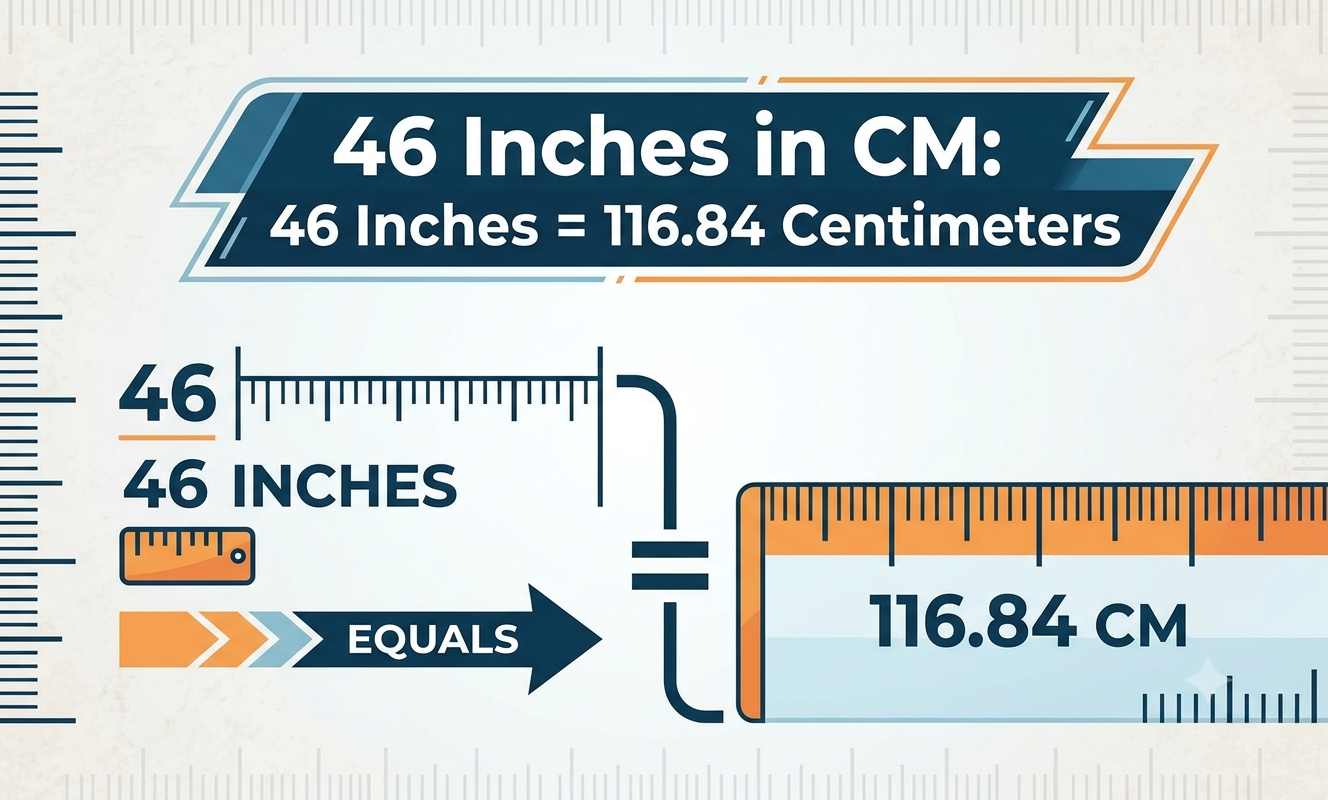 46 inches in cm