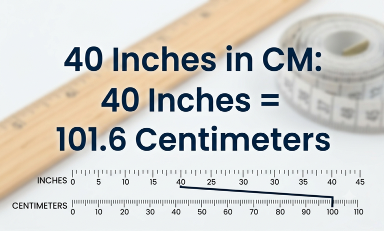 40 inches in cm