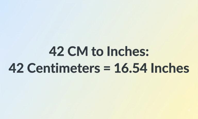 42cm to inches
