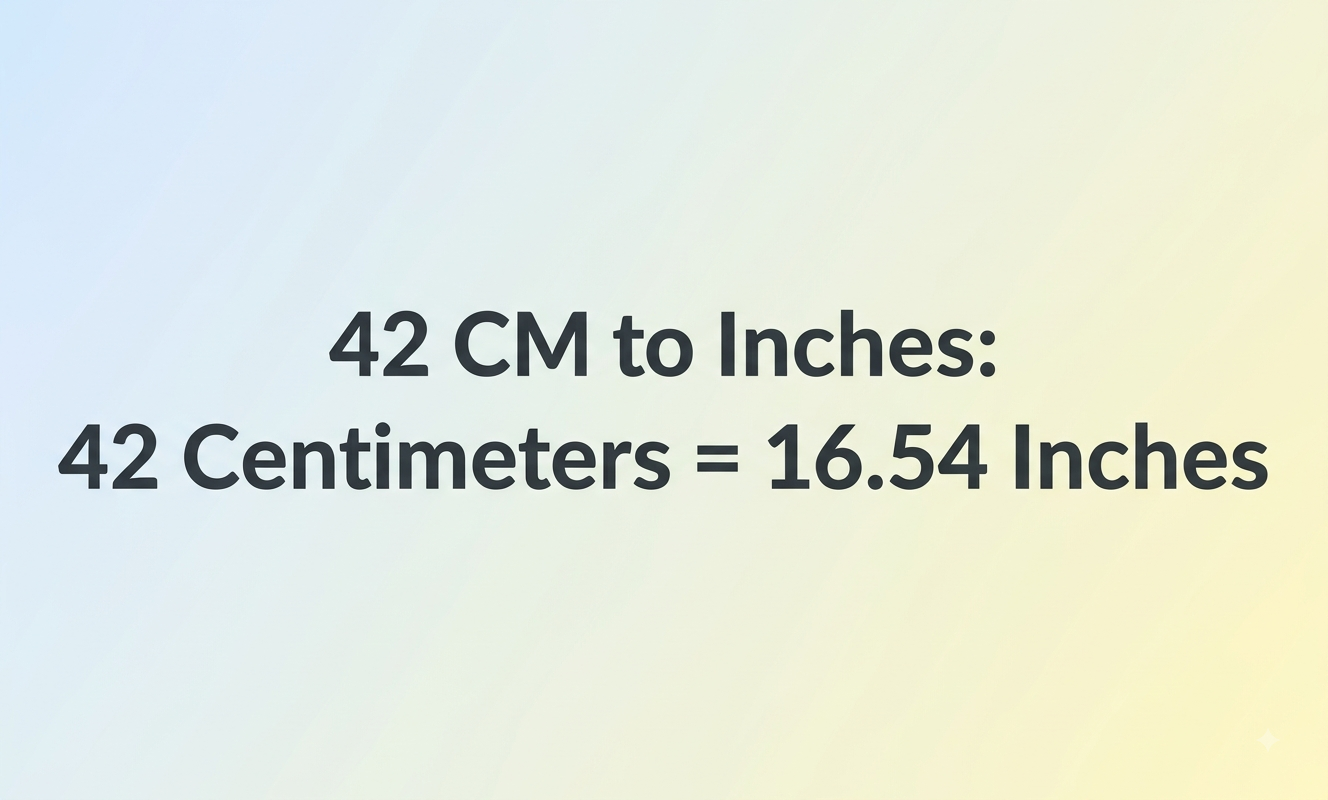 42cm to inches
