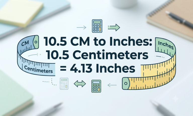 10.5 cm to inches