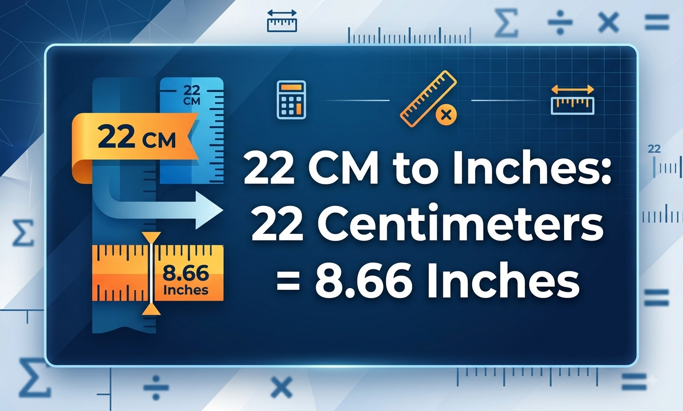 22 cm in inches