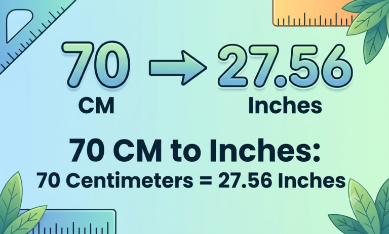 70cm in inches