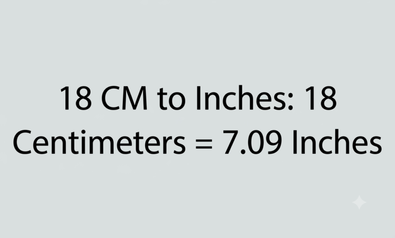 18 centimeters to inches