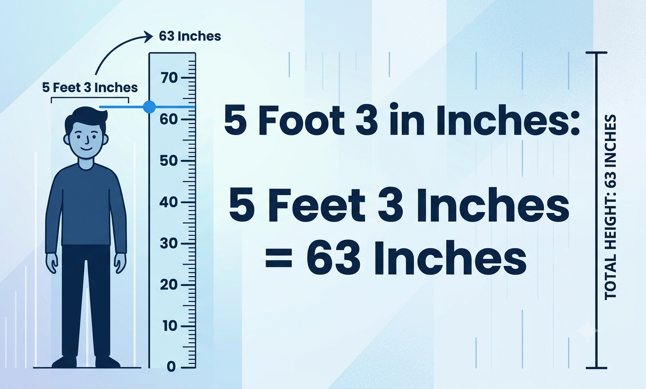 5 foot 3 in inches
