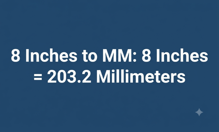 8 inches to mm
