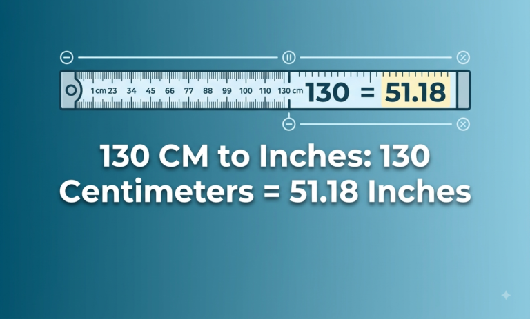 130cm to inches