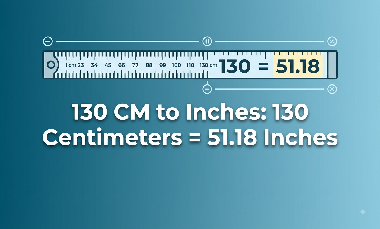 130cm to inches