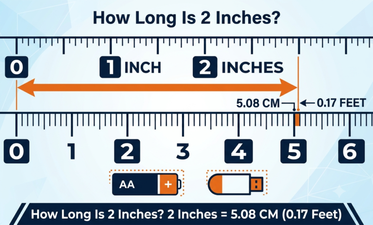 how long is 2 inches