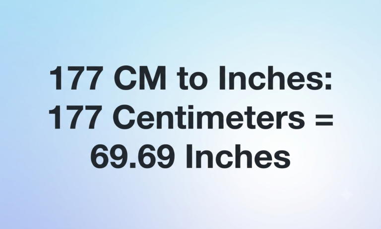 177cm to inches