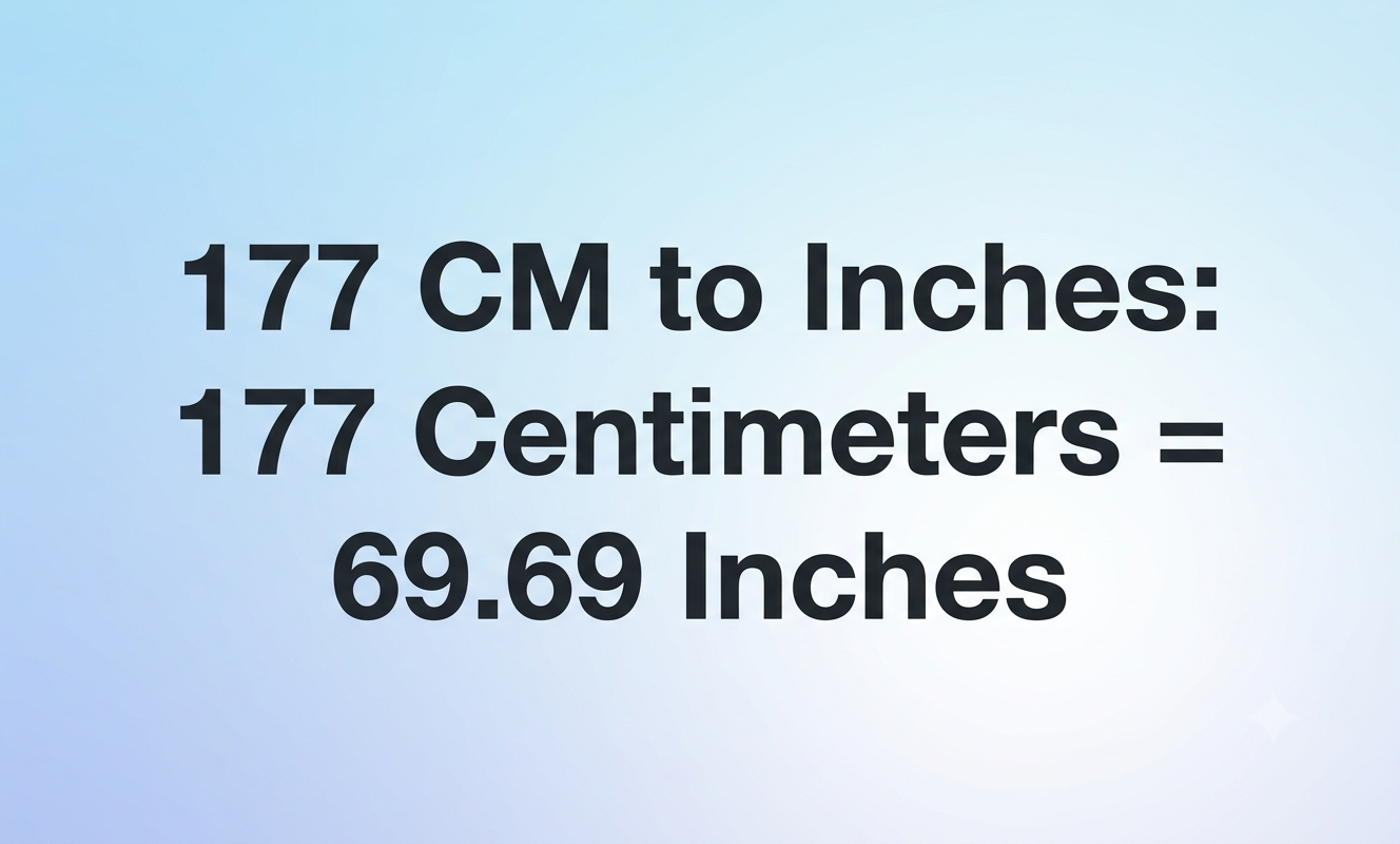 177cm to inches