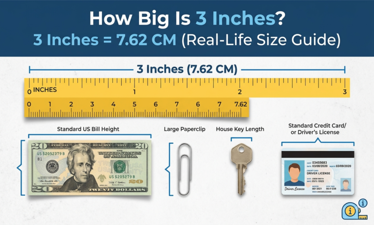 how big is 3 inches