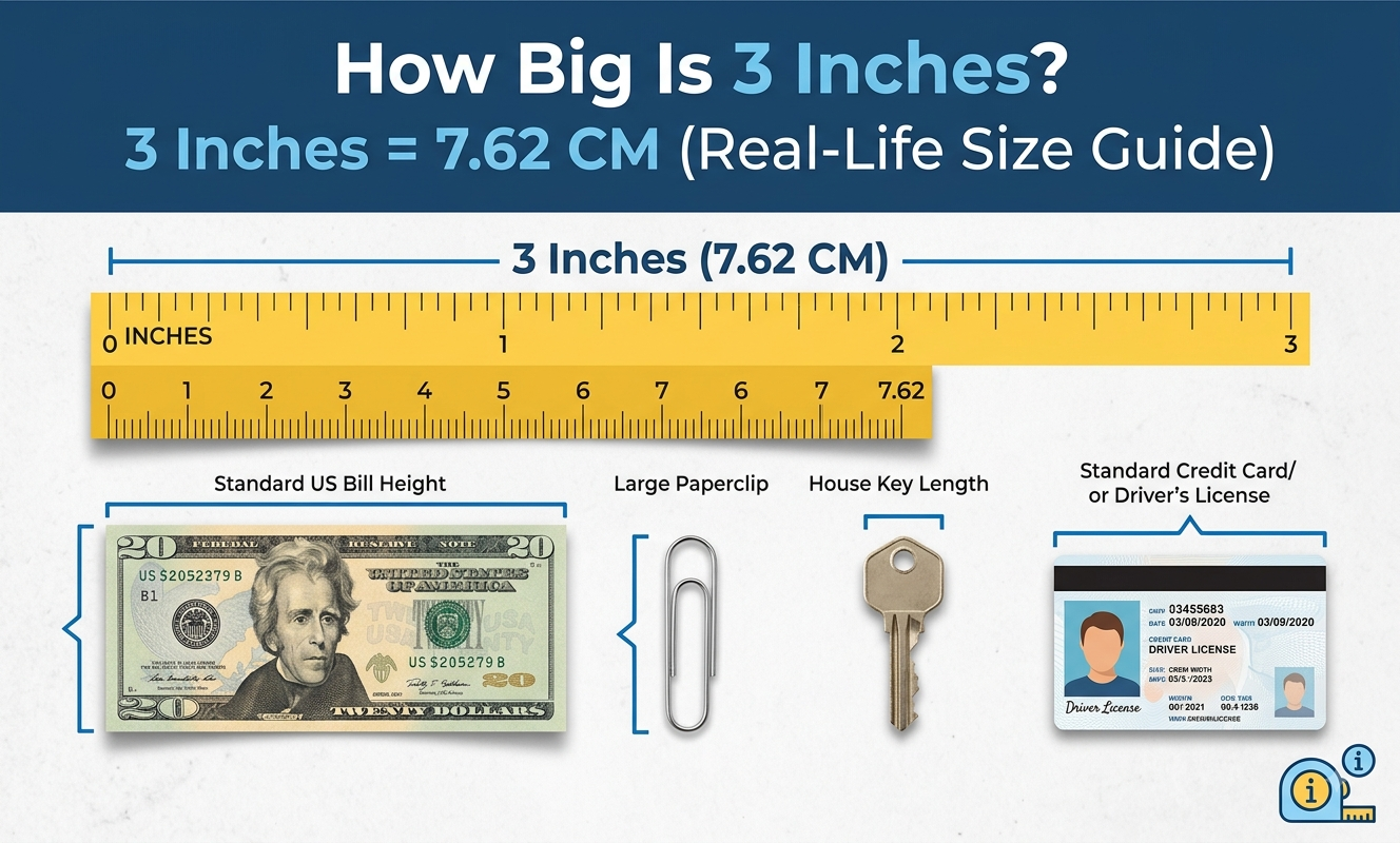how big is 3 inches