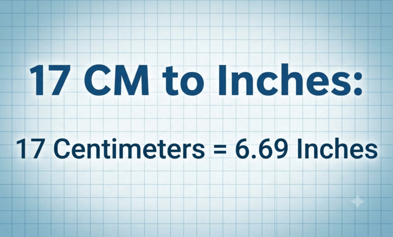 17cm in inches