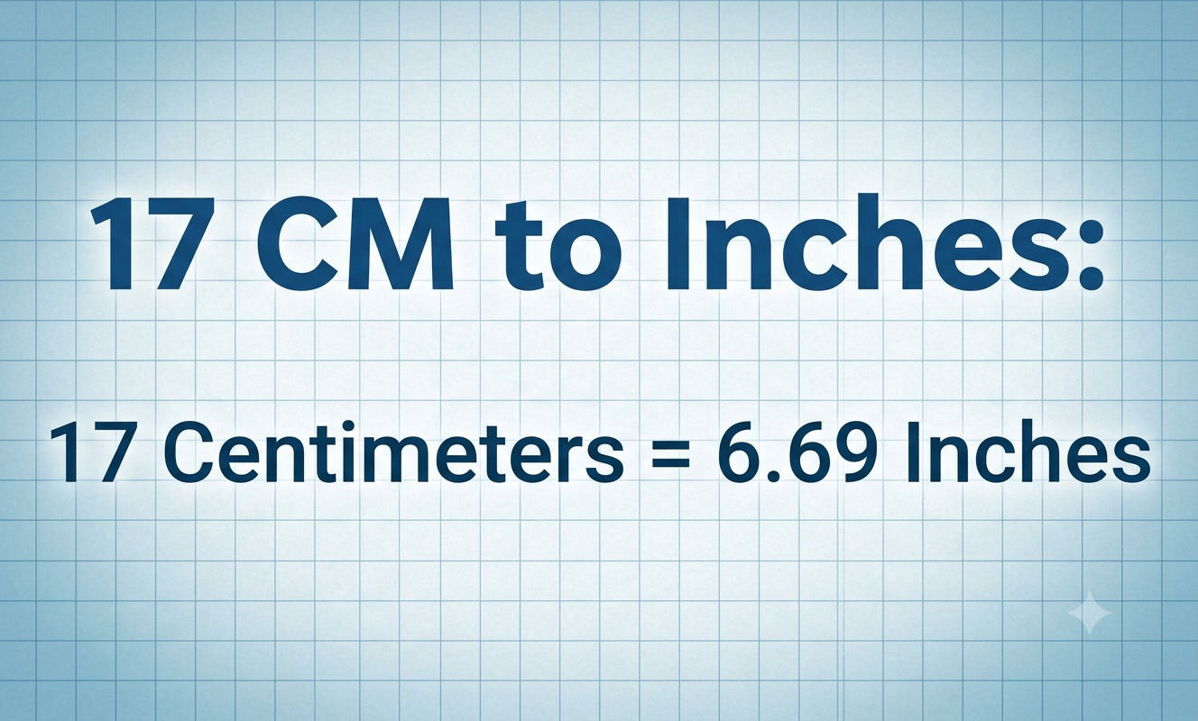 17cm in inches
