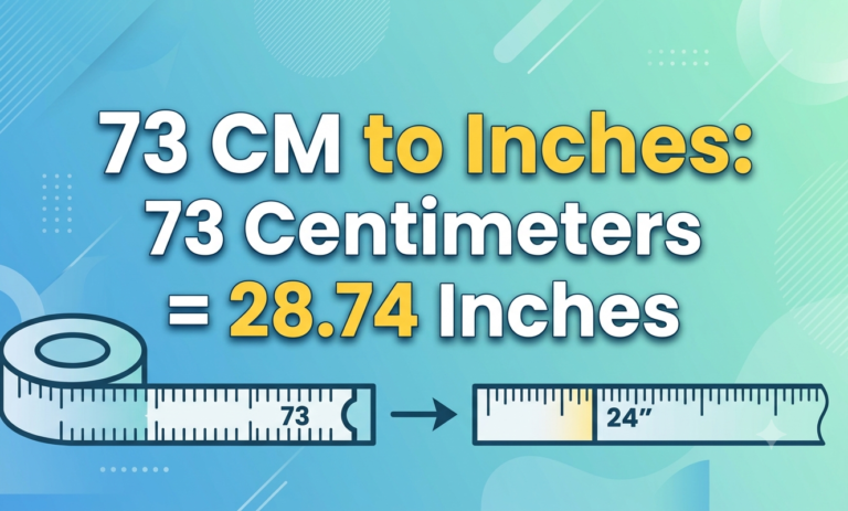 73 cm in inches