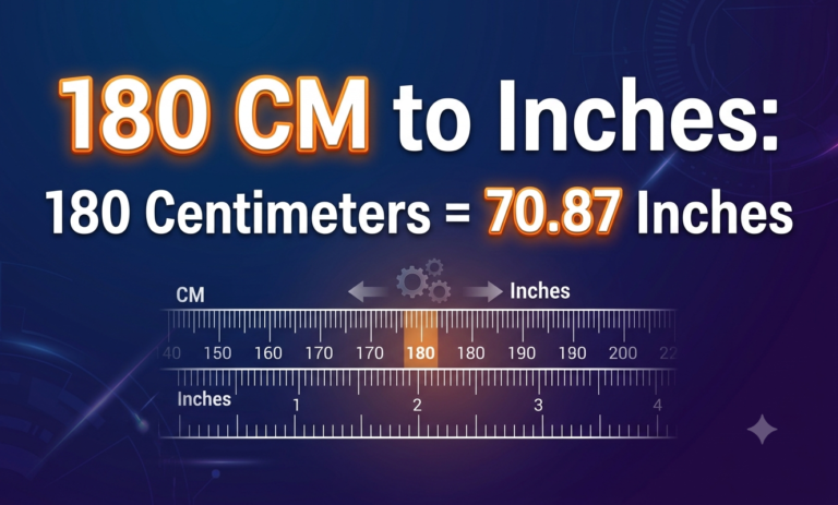 180 cm in inches