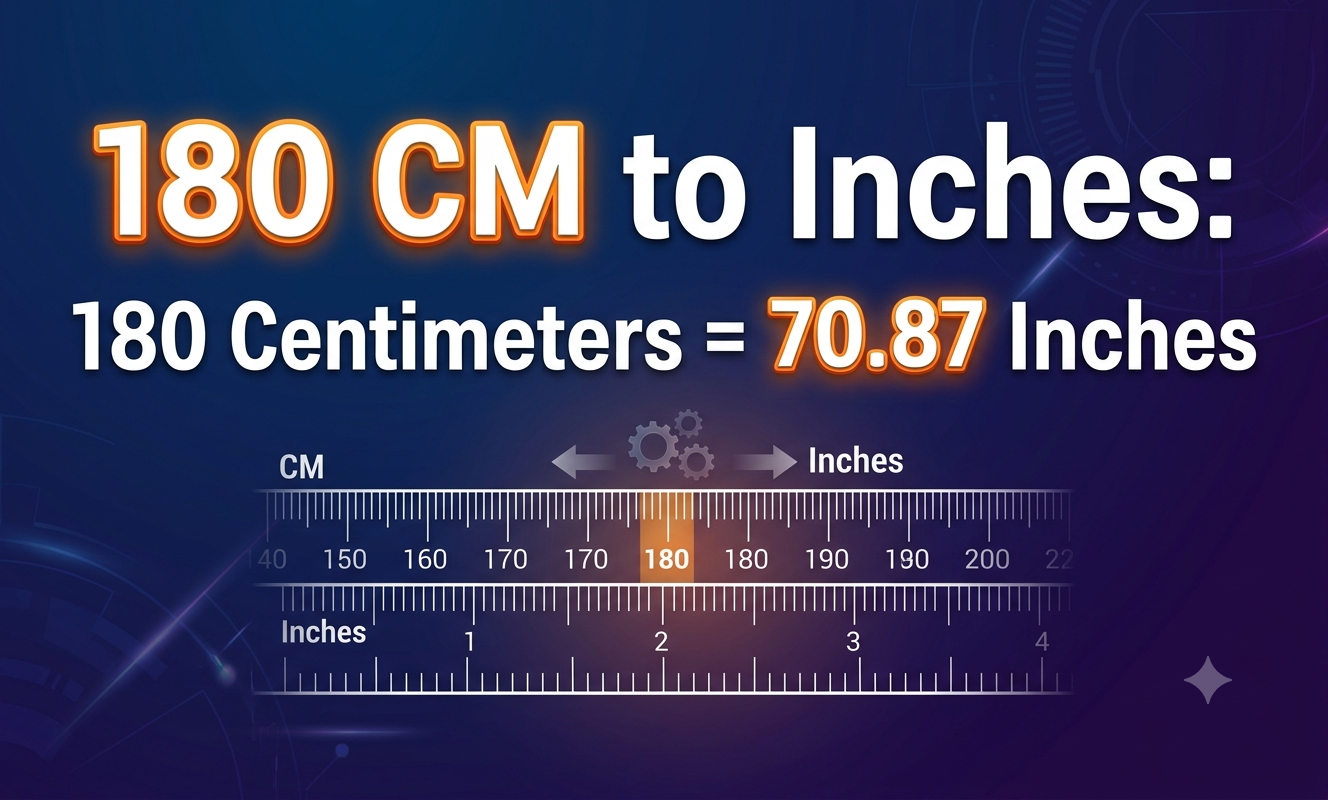 180 cm in inches