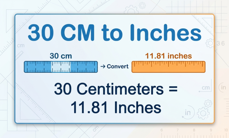 what is 30 cm in inches