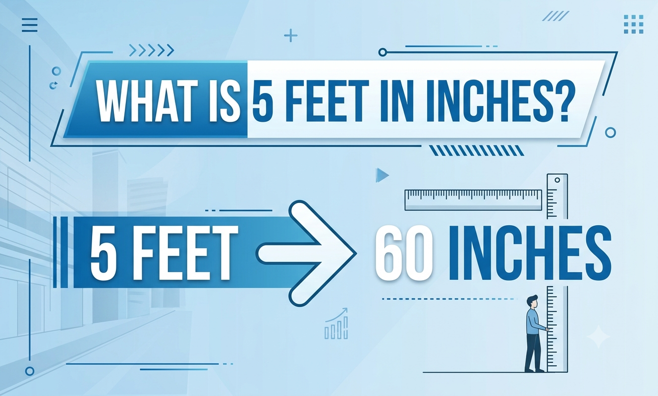 what is 5 feet in inches