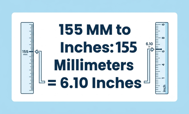 155 mm to inches