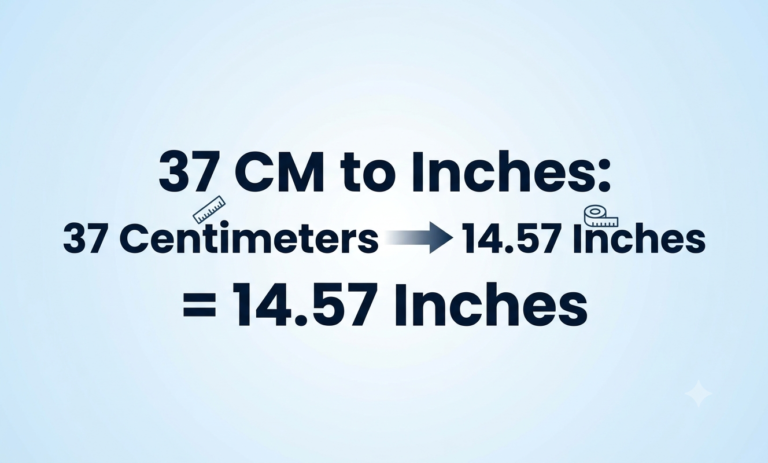 37cm to inches
