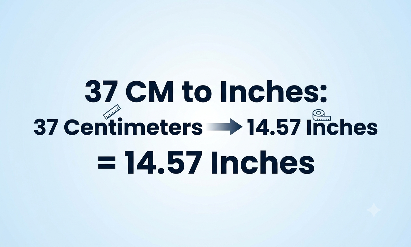 37cm to inches