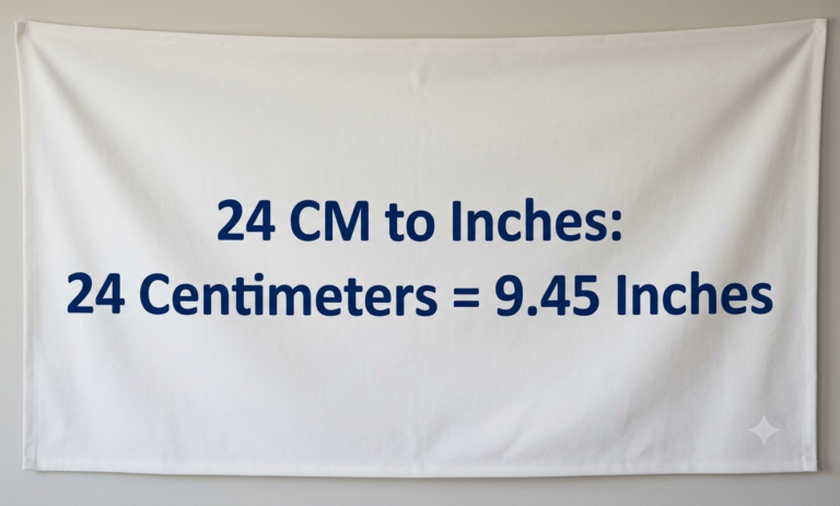 how many inches is 24 cm