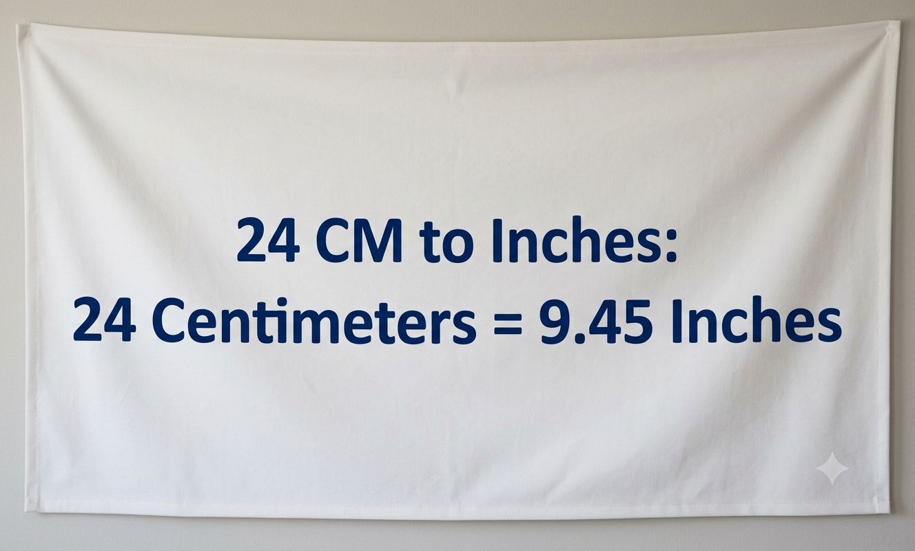 how many inches is 24 cm