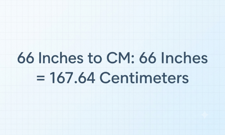 66 inches to cm
