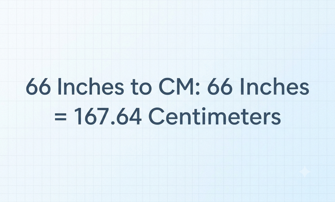 66 inches to cm