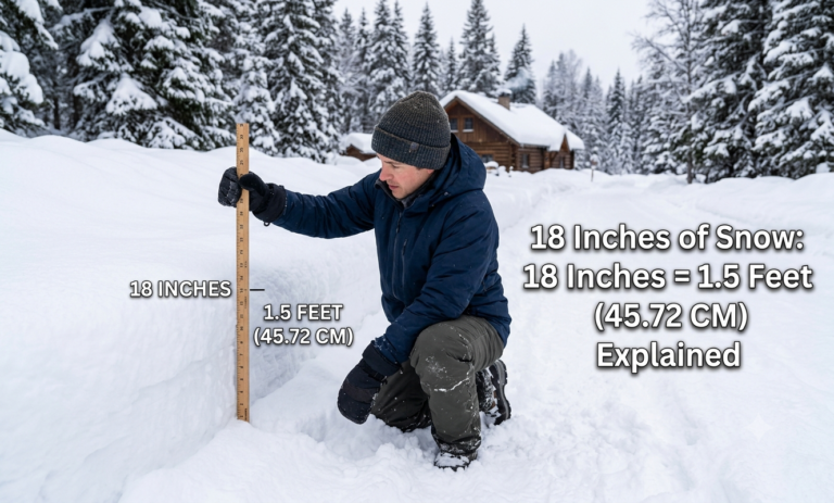 18 inches of snow