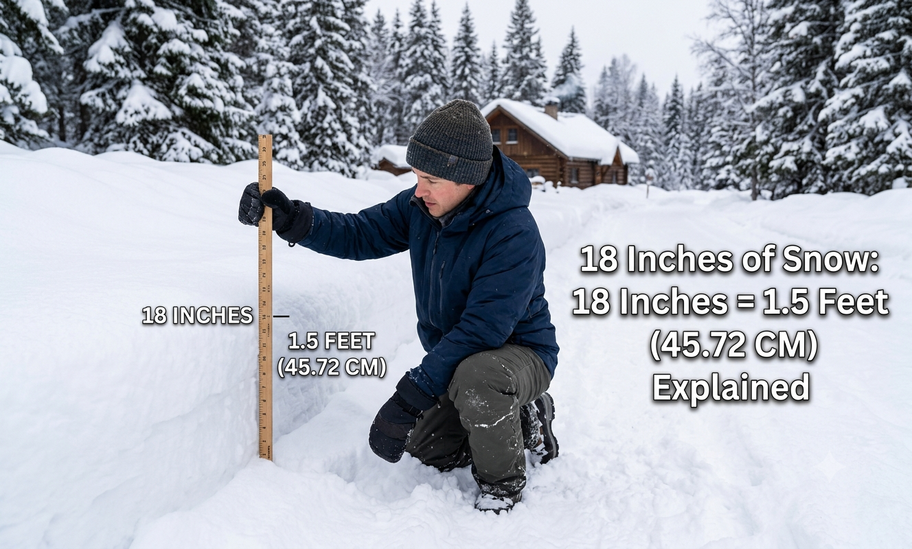 18 inches of snow