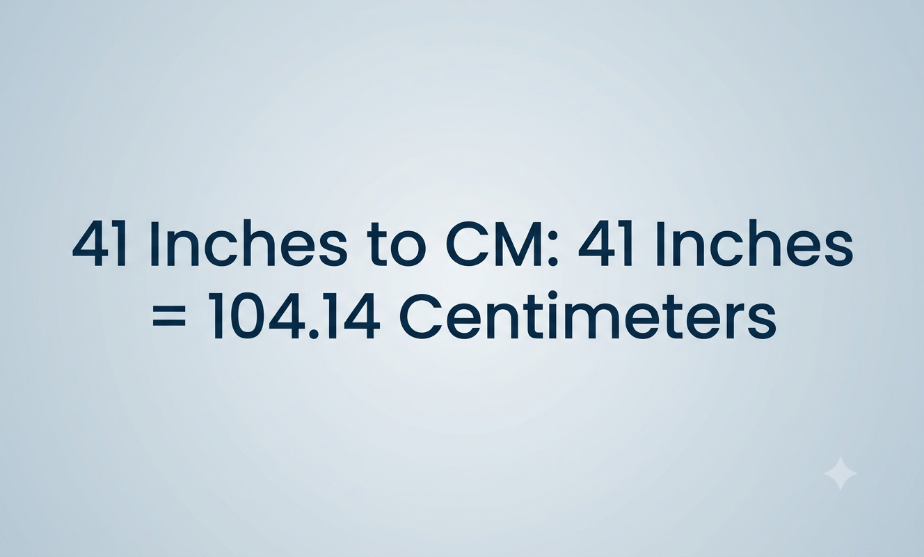41 inches in cm