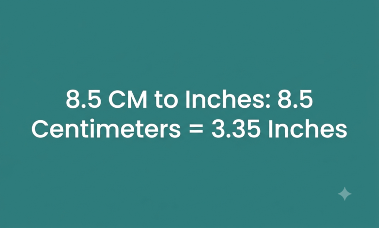 8.5cm to inches