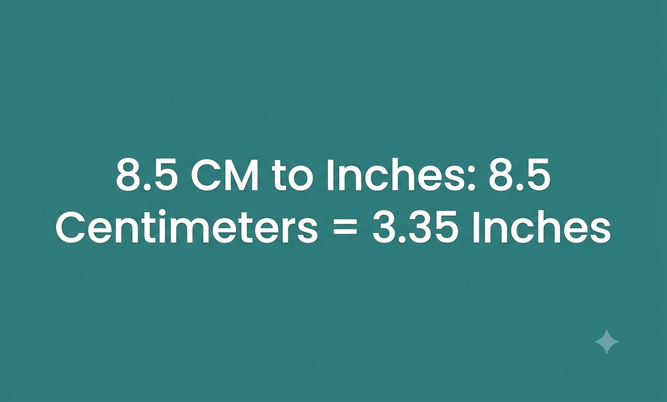8.5cm to inches