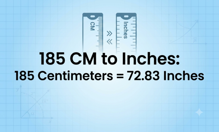 185cm to inches