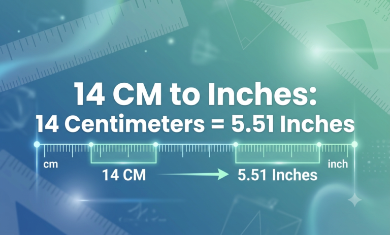 how many inches is 14 cm